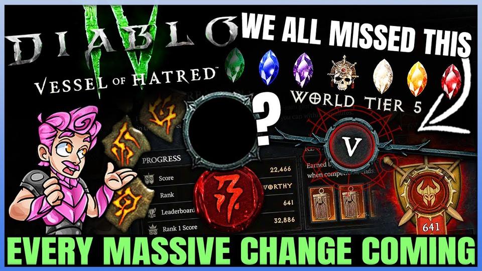 Diablo 4 New Shaman Class, World Tier V, Skill Runes Back More! Big S3 Expansion Predictions