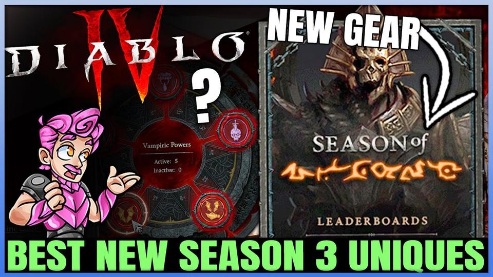 Diablo 4 Best New Uniques In Season 3 Are...