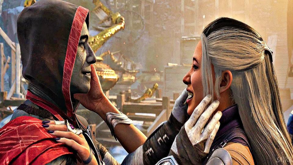Mortal Kombat 1 Sindel Reunites With Her Husband Jerrod Scene Mk1 2023