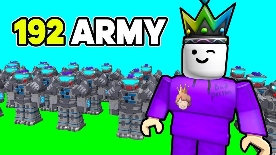 I Built 192 Strong Army To Destory On Roblox