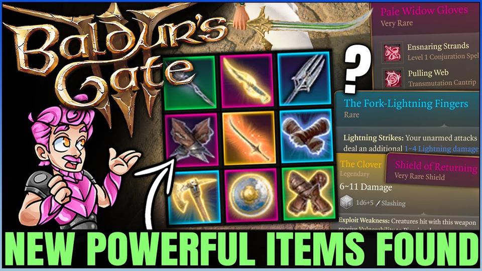 Baldurs Gate 3 10 Powerful Cut Content Items Put Back In Game New Legendary Weapon More!