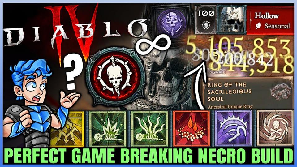 Diablo 4 New Infinite Dps Necromancer Build Found Op Ultimate Shadowblight Skills Gear Guide!