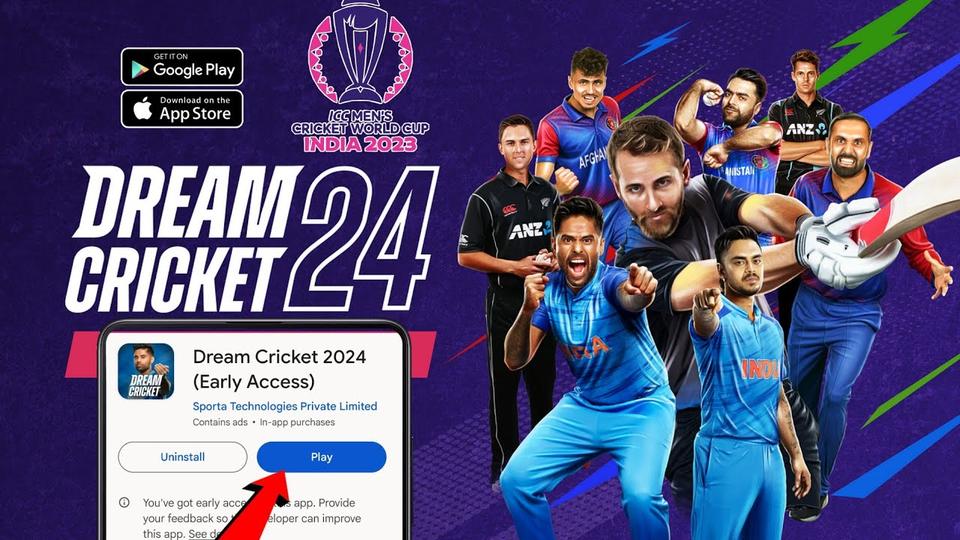 Dream Cricket 24 Out For Android Download Now World Cup 2023 Gameplay Indvsnz