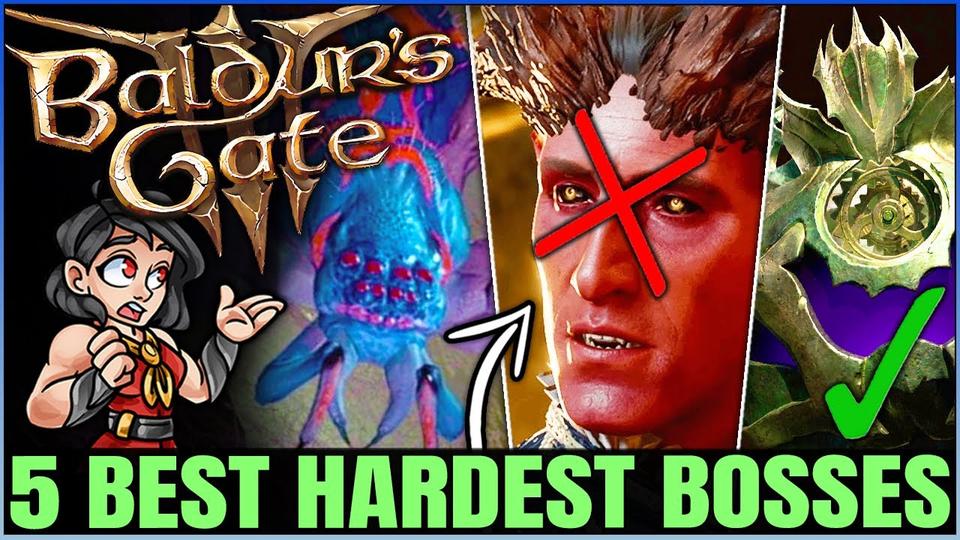 Baldurs Gate 3 Top 5 Best Hardest Secret Bosses In Game Ultimate Boss Ranking!