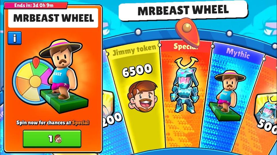 New Special Mr.Beast Wheel Stumble Guys
