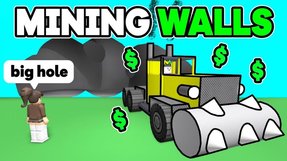 Mining Strong Blocks With 40 Cash Powerups On Roblox