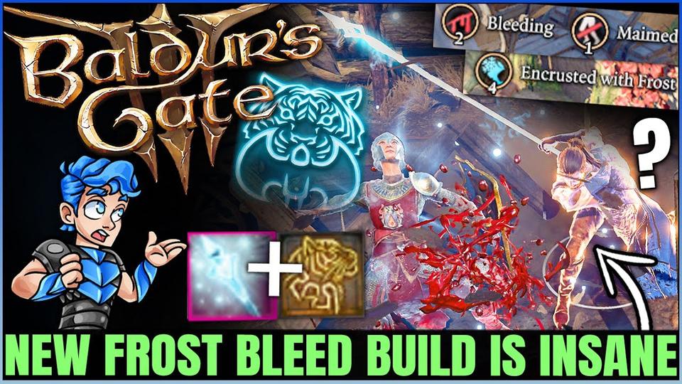 Baldurs Gate 3 New Ice Bleed Combo Best Build Best Barbarian Cleric Build Guide Multiclass!