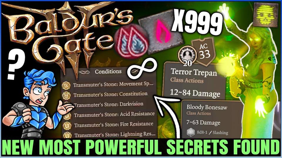 Baldurs Gate 3 11 Permanent Buffs, Infinite Sorcery Points New Insane Weapon 14 New Secrets!